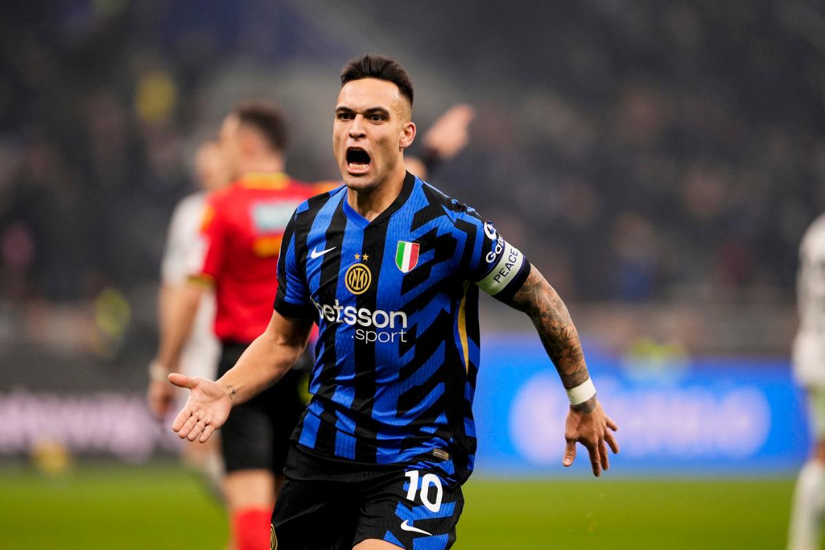 Lautaro esulta dopo il gol che sblocca Inter-Empoli