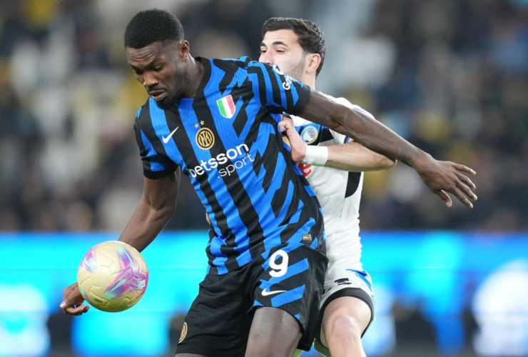 Thuram in campo contro l'Atalanta