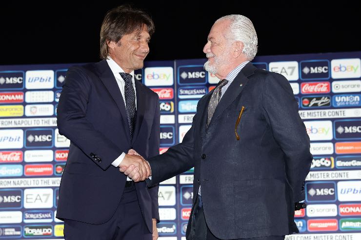 Conte e De Laurentiis, tensioni Napoli