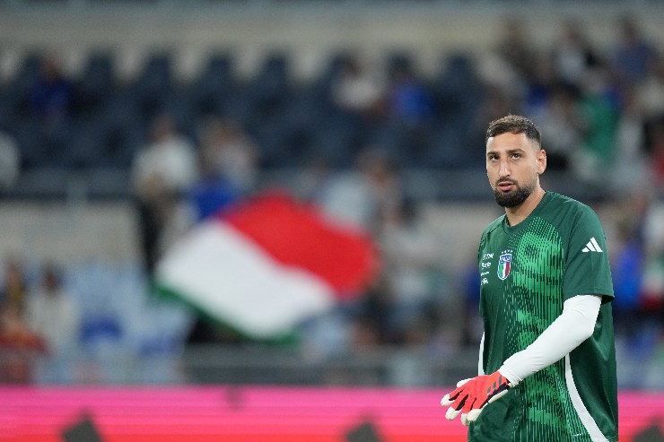 Il portiere della Nazionale azzurra Gianluigi Donnarumma