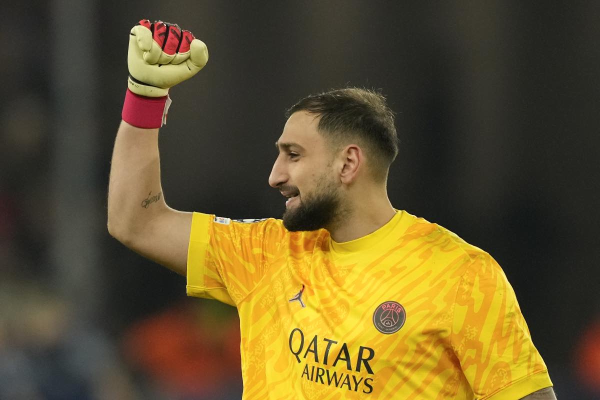 Donnarumma esulta, potrebbe andare all’Inter