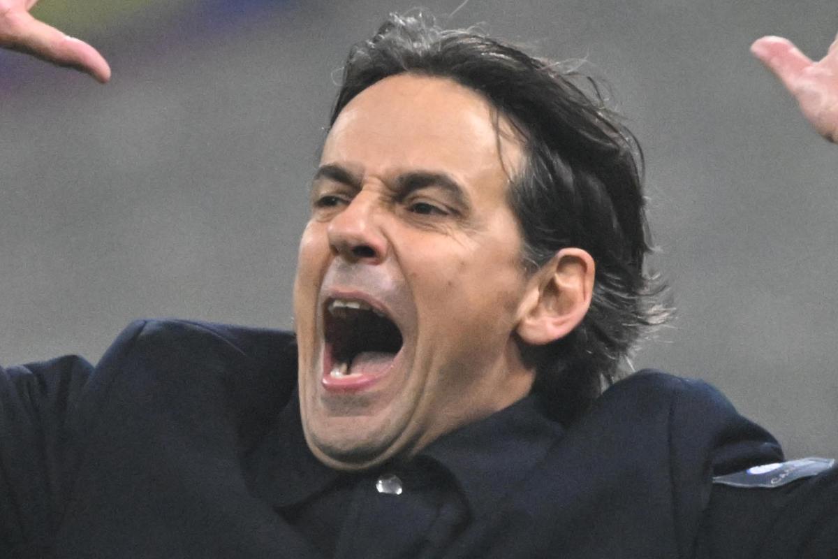 Simone Inzaghi che grida