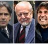 Inzaghi, De Laurentiis, Conte