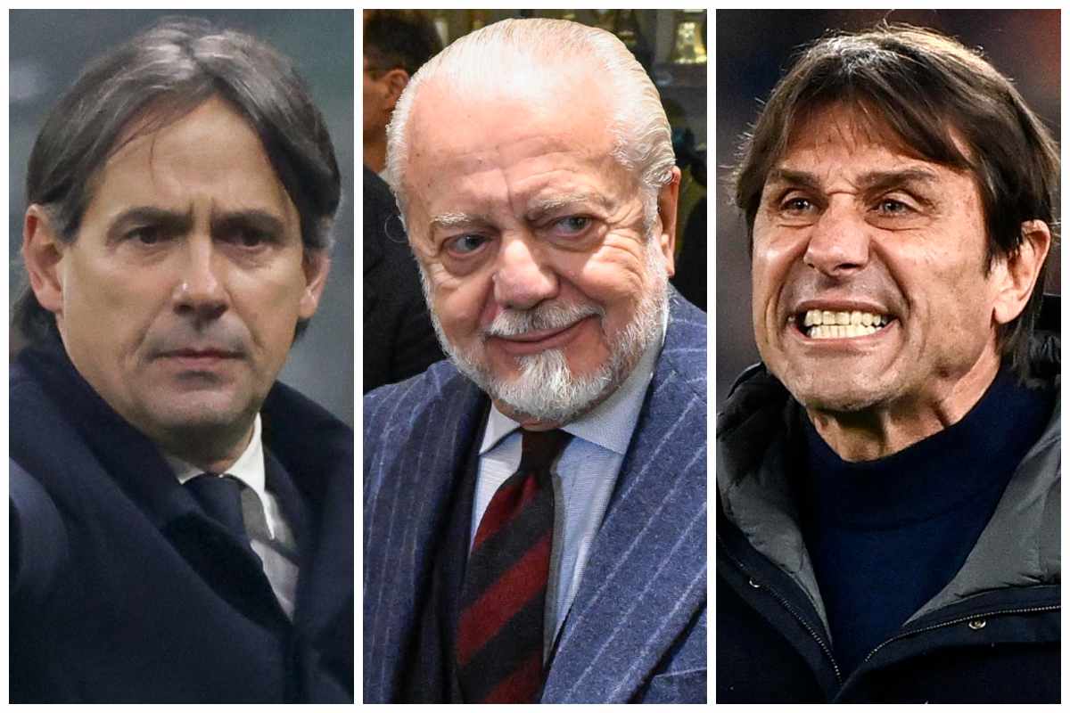 Inzaghi, De Laurentiis, Conte