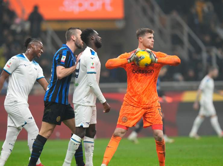 Martinez durante la partita contro la Lazio