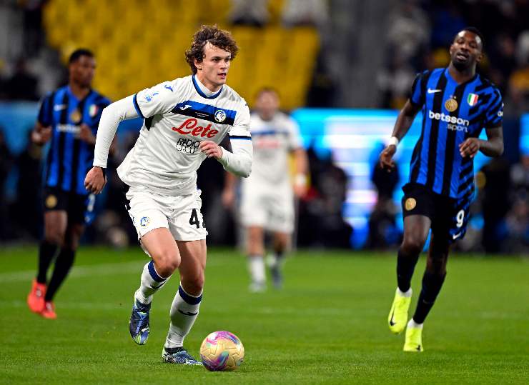 Giorgio Scalvini in Inter-Atalanta di Supercoppa