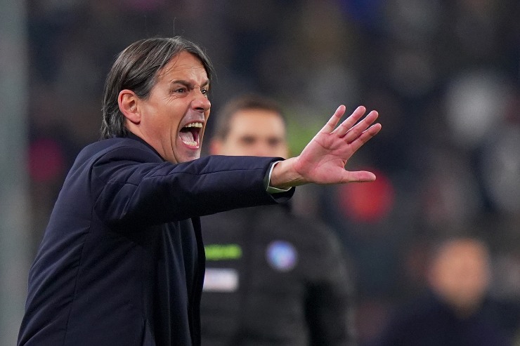 Simone Inzaghi urla dalla panchina