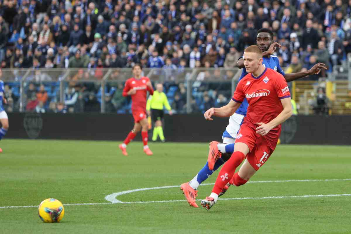 Pietro Comuzzo in Como-Fiorentina