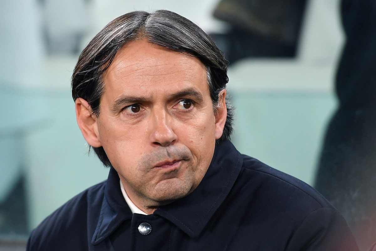 Simone Inzaghi in panchina in Juve-Inter