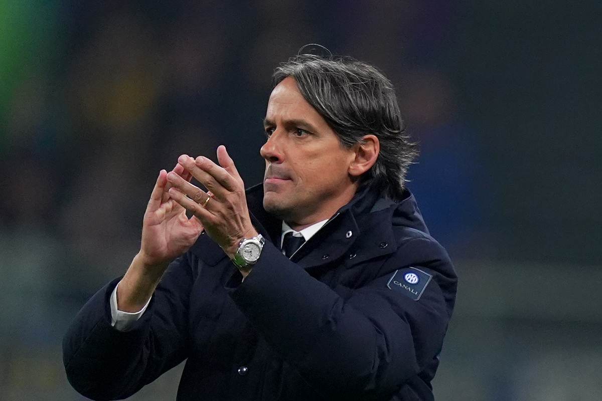 Il tecnico dell'Inter, Simone Inzaghi