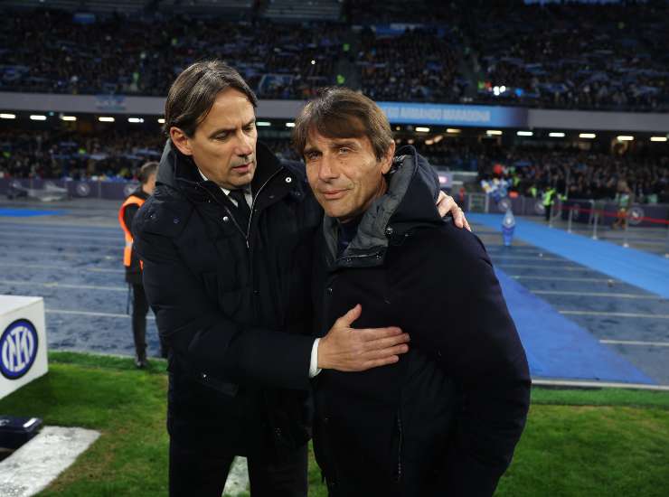 Inzaghi e Conte si abbracciano