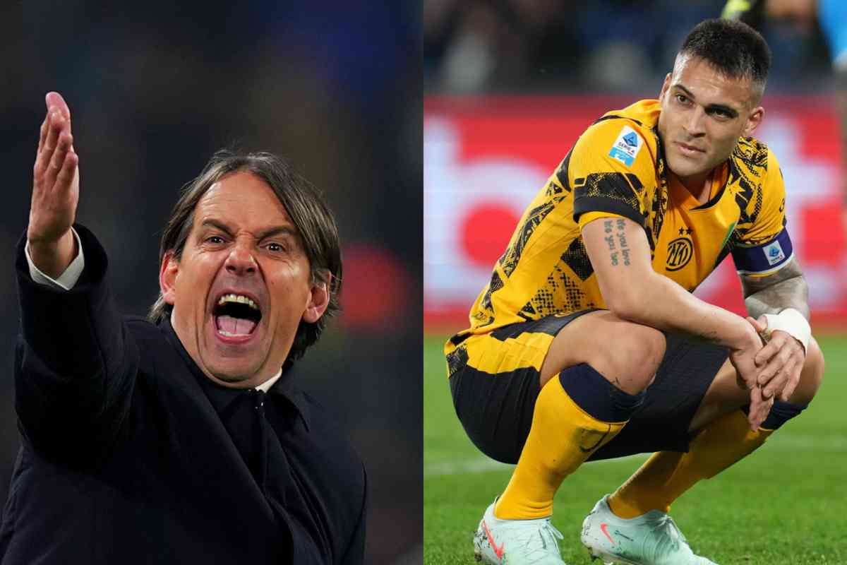 Inzaghi e Lautaro foto combo