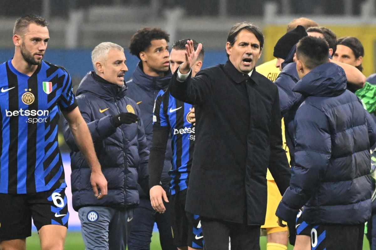 Simone Inzaghi esulta a fine partita