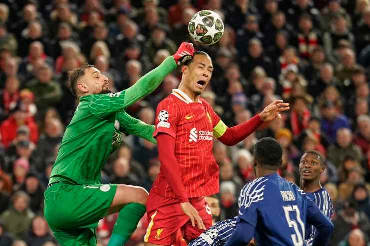 Donnarumma contro il Liverpool