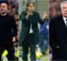 Inzaghi, Guardiola e Ancelotti