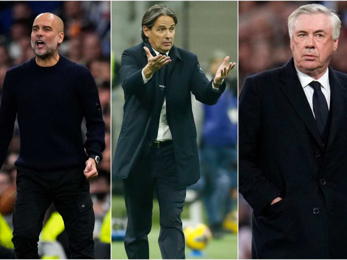 Inzaghi, Guardiola e Ancelotti