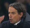 Inzaghi parla ai suoi calciatori durante Napoli-Inter