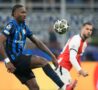 Marcus Thuram e sullo sfondo David Hancko in Inter-Feyenoord