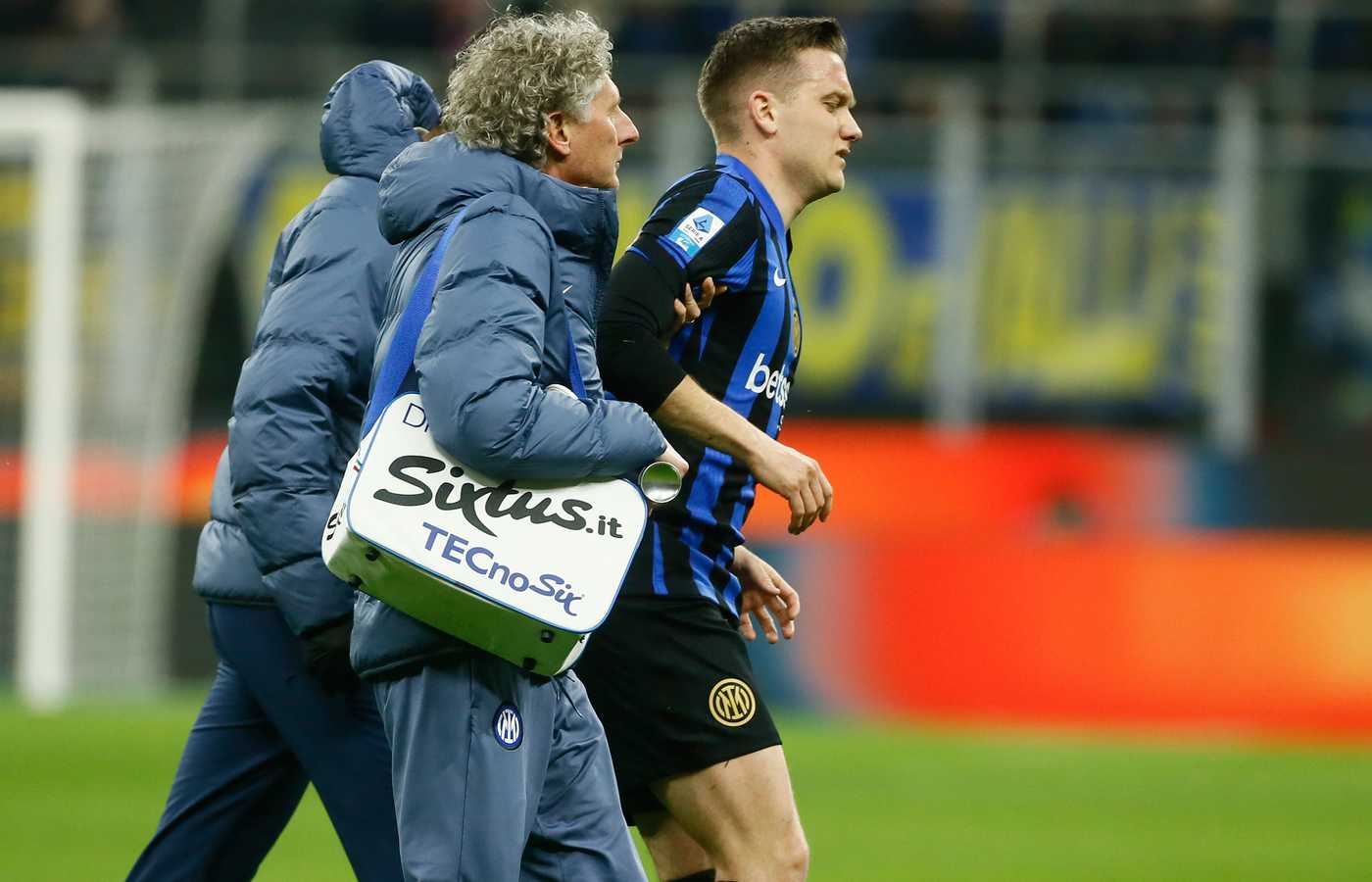 Inter-Monza, Zielinski lascia il campo dolorante