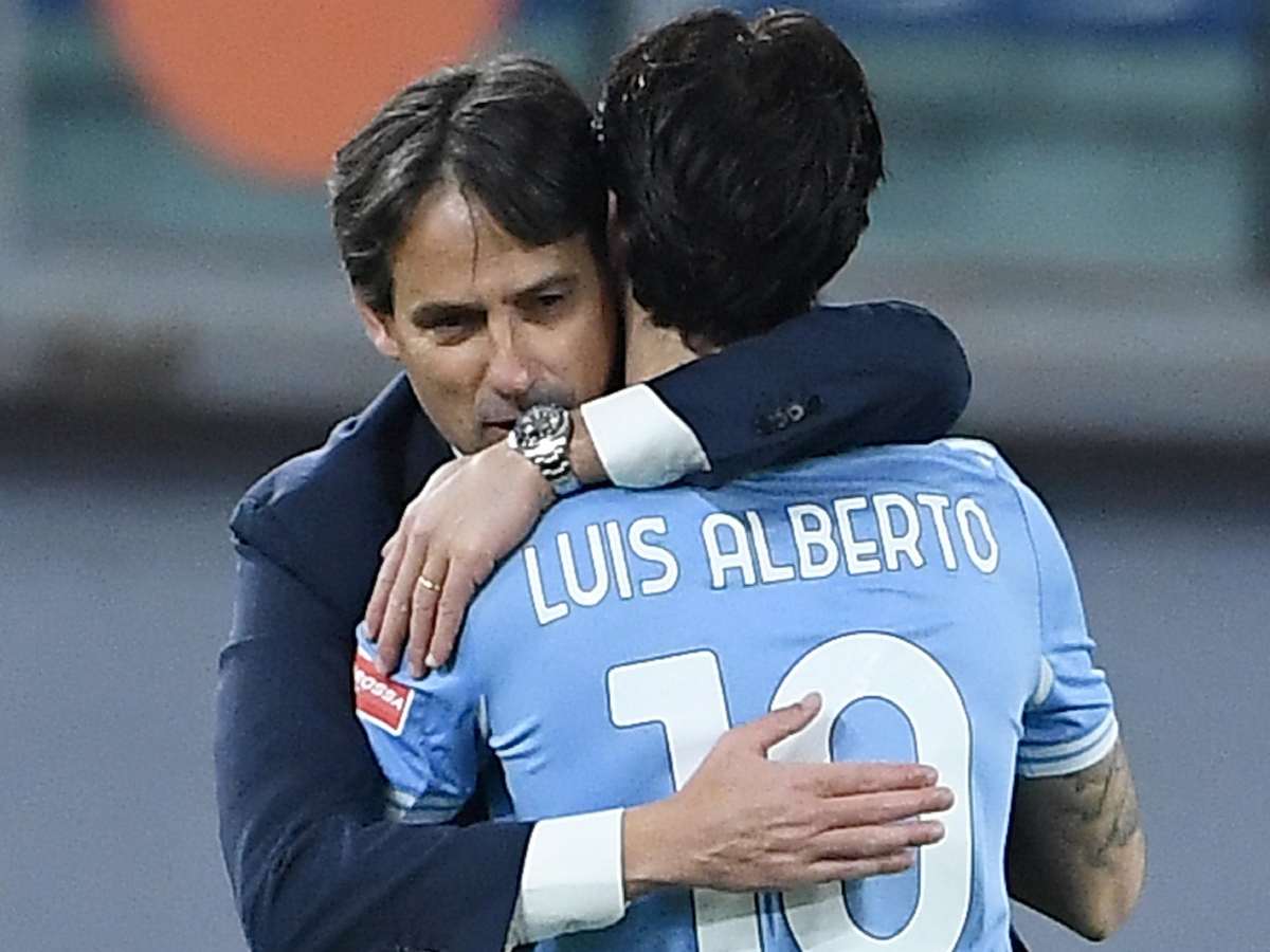 Inzaghi con Luis Alberto ai tempi della Lazio